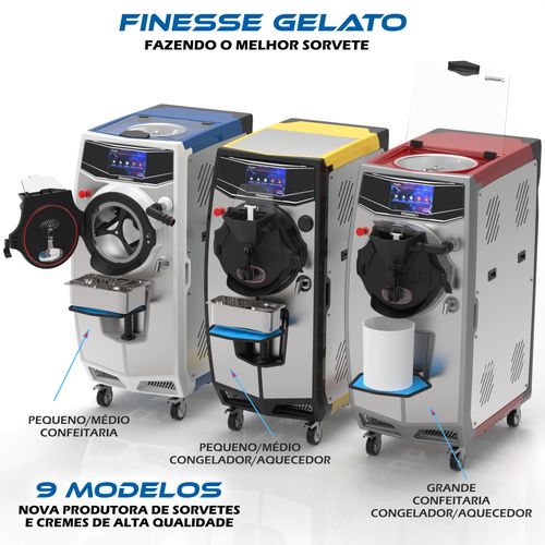 Finesse Line - Maquina Produtora de Sorvete Premium e Gelato