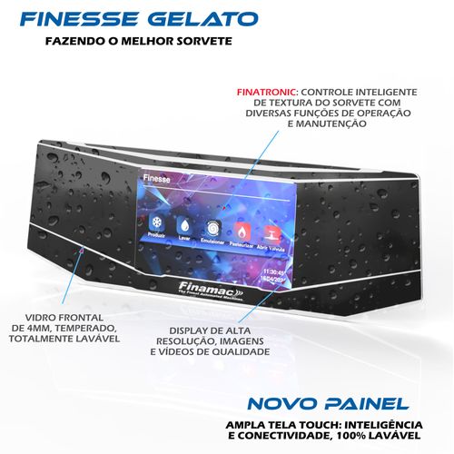 Finesse Line - Maquina Produtora de Sorvete Premium e Gelato