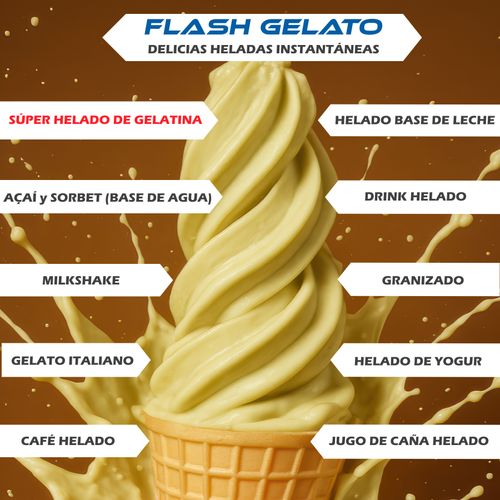 Flash Gelato - Máquina de Helados Americanos