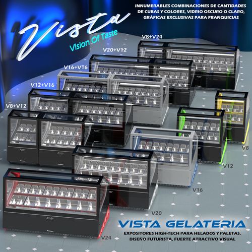 Vista - Vitrina para helados y helados