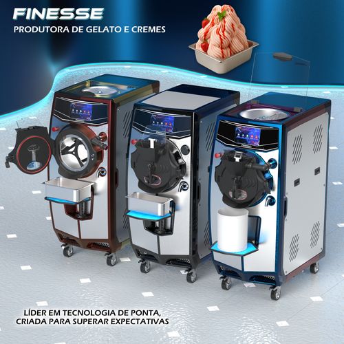 Finesse Line - Maquina Produtora de Sorvete Premium e Gelato