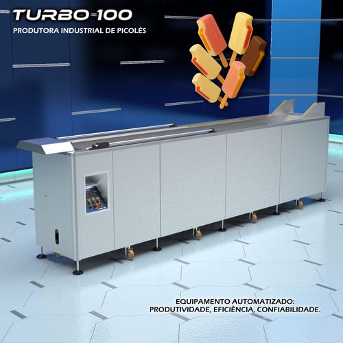 Turbo 100 - Máquina Industrial Produtora de Picolé