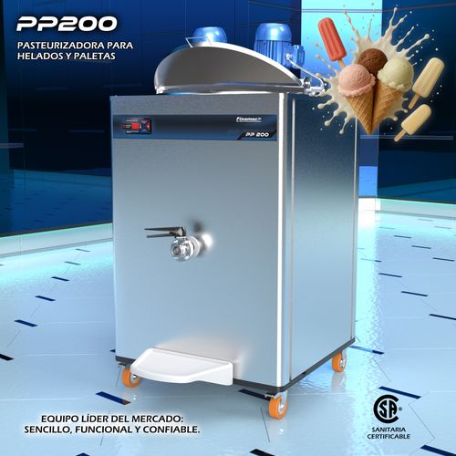PP 200 - Pasteurizadora de Alto Rendimiento Para Helados y Paletas