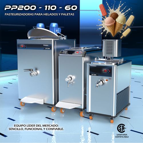 PP 200 - Pasteurizadora de Alto Rendimiento Para Helados y Paletas