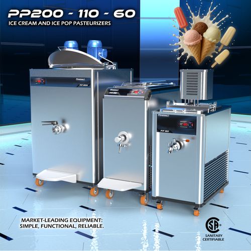 PP 200 - Pasteurizer and Homogenizer for Ice Cream and Popsicles