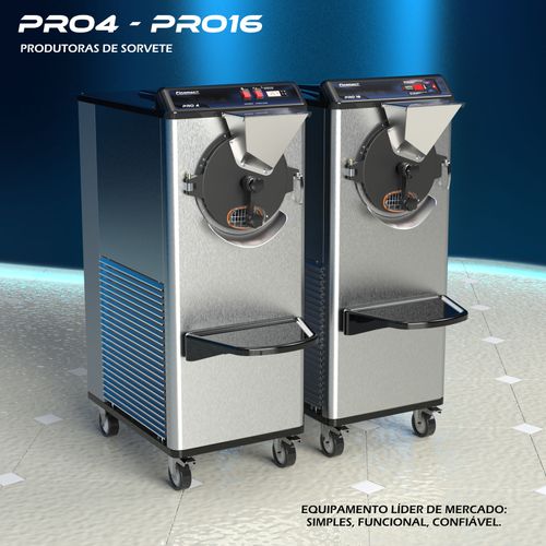 Pro 4 - Máquina Produtora de Sorvete e Açaí Artesanal