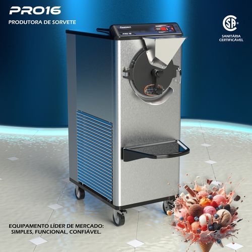 Pro 16 - Máquina Produtora Descontínua de Sorvete e Açaí