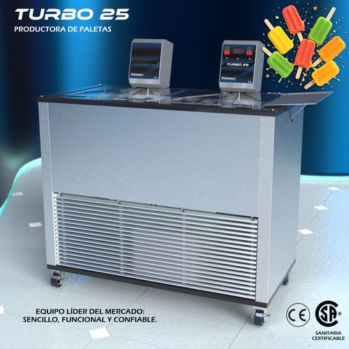 Turbo 25 - Maquina Productora de Paletas Artesanales
