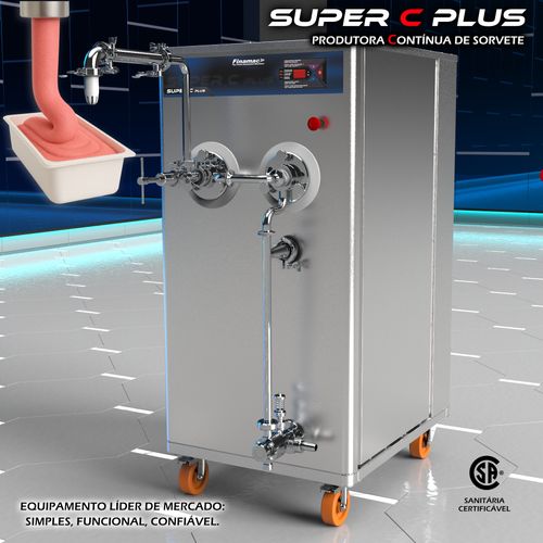 Super C Plus - Máquina Industrial Contínua de Sorvete e Açaí