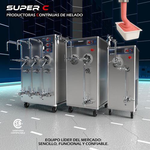 Super C - Máquina de producción continua de helados aireados