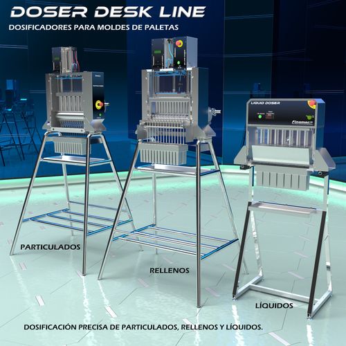 Dosificador de líquidos: dosificador volumétrico para la producción de palets