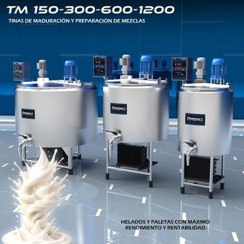 TM 300/600 - Depósito para la maduración de mezclas de helados