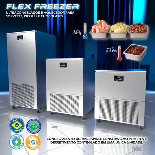 Ultracongelador Abatedor - Freezer Para Pós Congelamento Rápido Para Sorvetes e Picolés